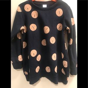 Tiny buttons oversize sweater 8y